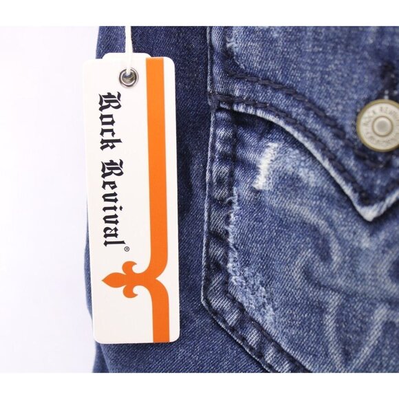 Rock Revival Women's Julee Boot Cut Denim Blue Jeans Sz 32x32 NEW - Picture 5 of 15